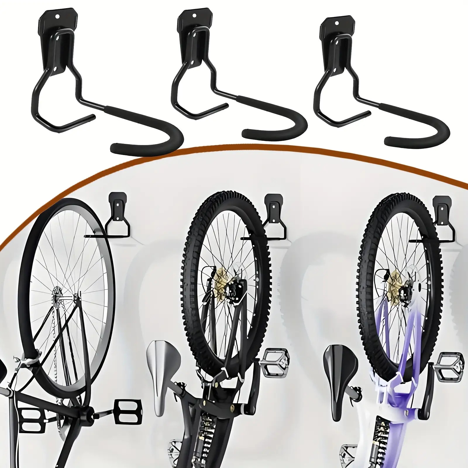 Cycling Gear Organizer Wall - دراجة جدار جبل هوك قابل للتعديل