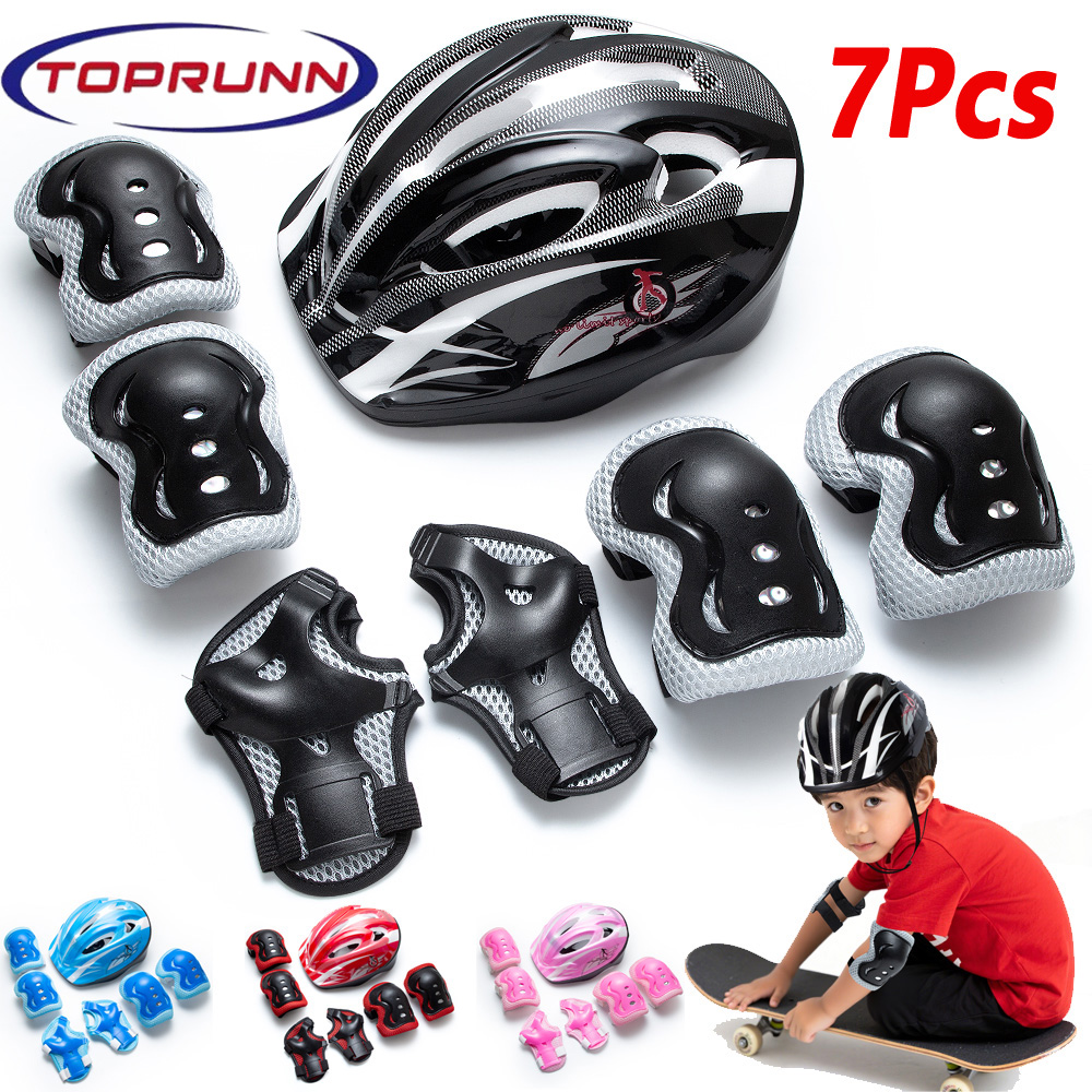 Cycling Protective Gear Kids - مجموعة معدات حماية للأطفال 7 في