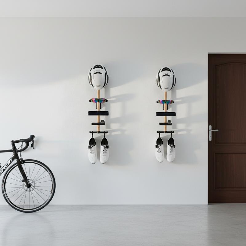 Cycling Gear Organizer Wall - حامل منظم مكتبي للدراجات الهوائية، طقم