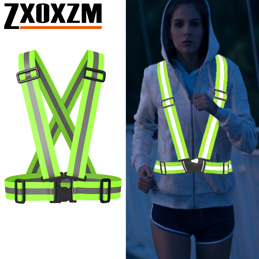 Cycling Gear Vest - قطعة واحدة من سترة الجري الليلية
