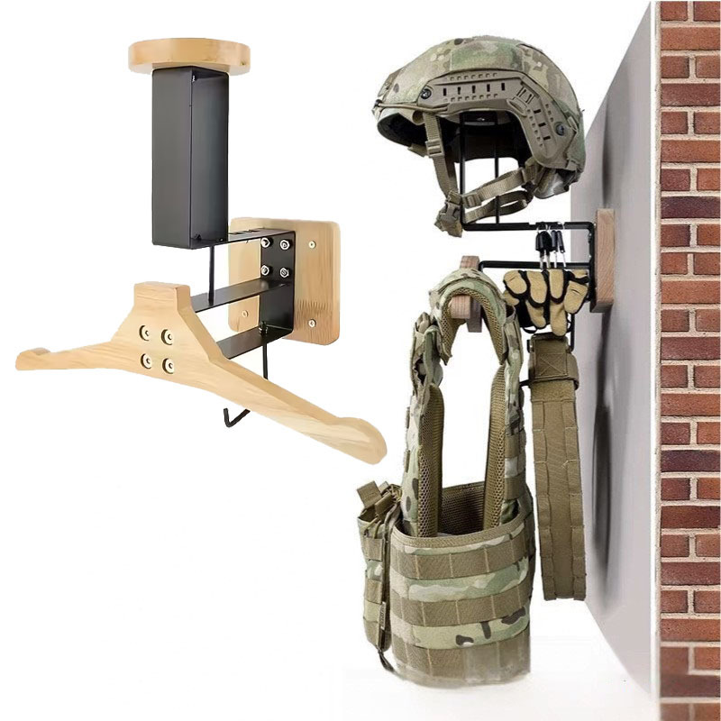 Cycling Gear Organizer Wall - حامل خوذة دراجة نارية مثبت على