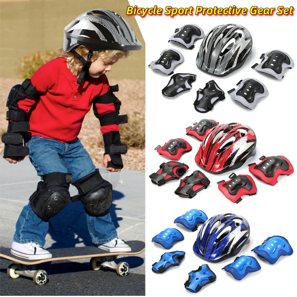 Cycling Protective Gear Kids - طقم حماية رياضي للدراجات مكون من