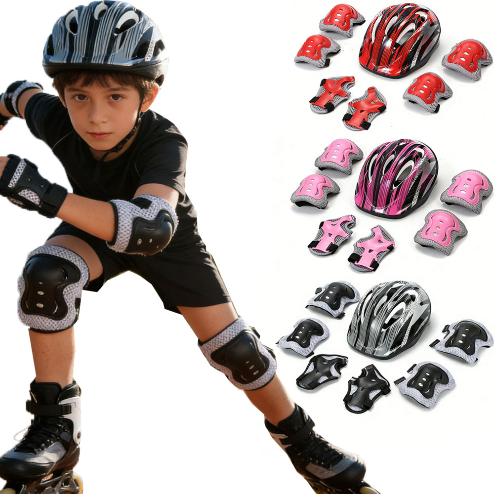 Cycling Protective Gear Kids - دراجة الرياضة مجموعة تروس واقية قابل