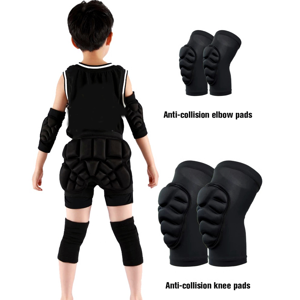 1 زوج أطفال منصات الركبة ووساد - مراجعة Cycling Protective Gear Kids وسعره