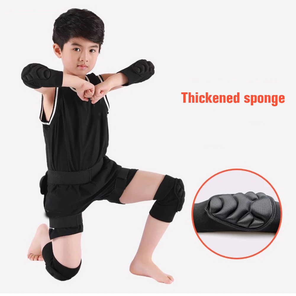 1 زوج أطفال منصات الركبة ووساد - مراجعة Cycling Protective Gear Kids وسعره