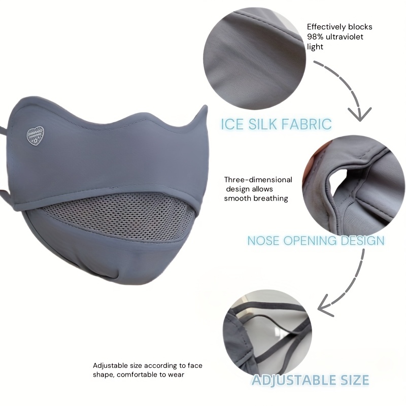 قناع حريري ثلجي قابل للتنفس مع - مراجعة Cycling Gear Design وسعره