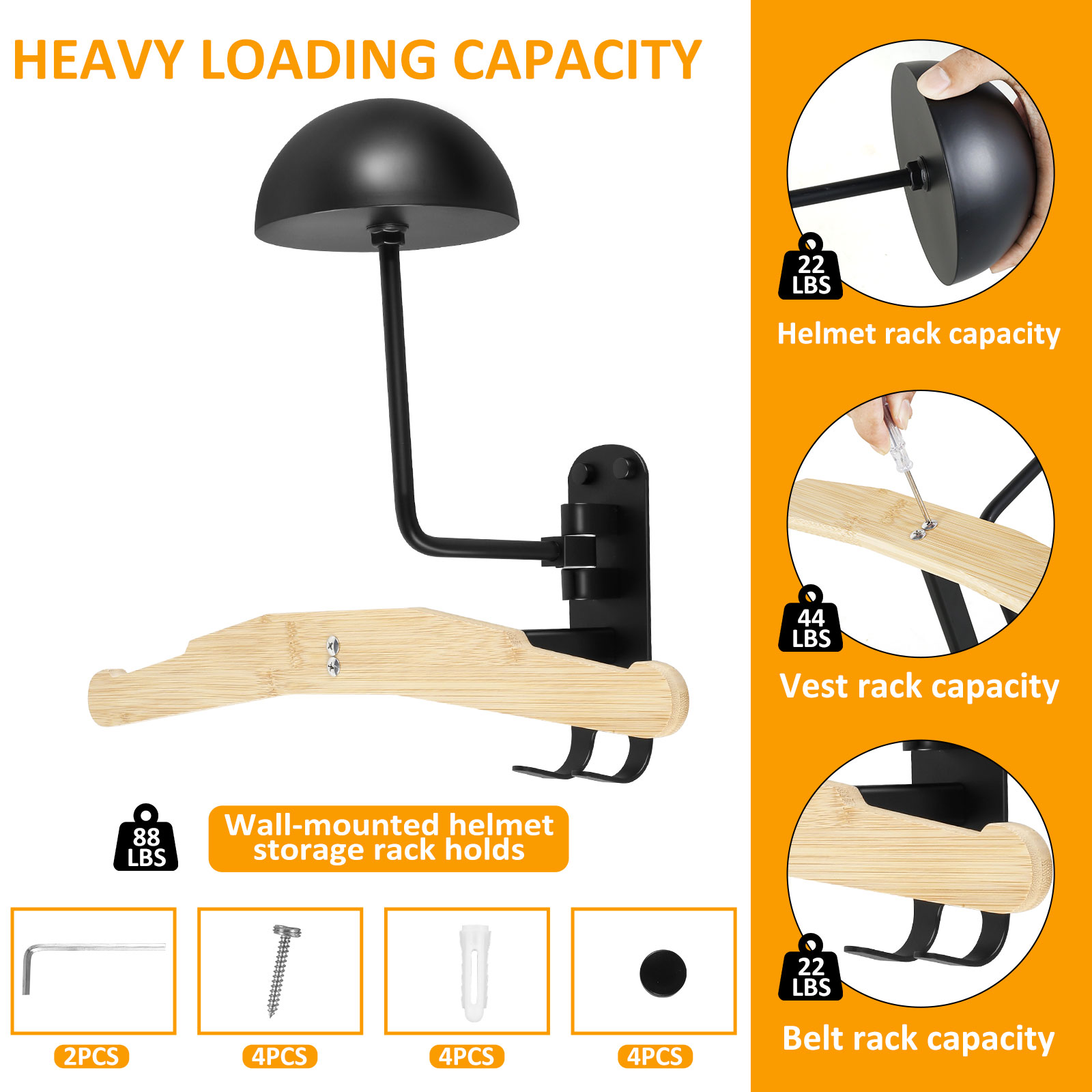 رف خوذة دراجة نارية متعدد الأغ - مراجعة Cycling Gear Organizer Wall وسعره