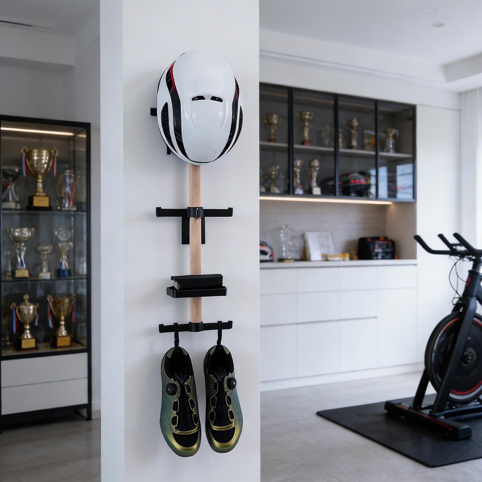حامل منظم معدات ركوب الدراجات  - مراجعة Cycling Gear Organizer Wall وسعره