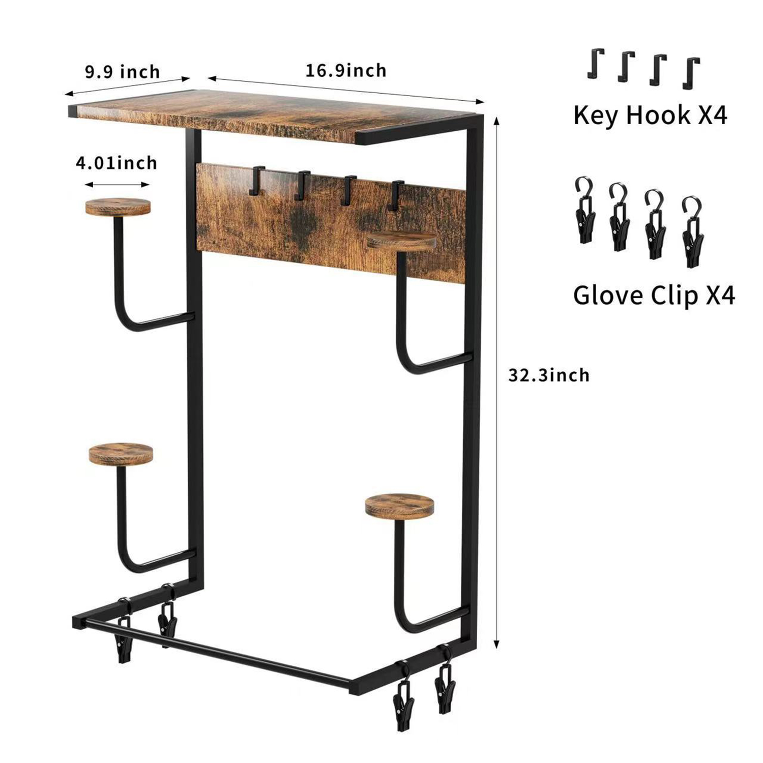 حامل خوذة الدراجة النارية، رف  - مراجعة Cycling Gear Organizer Wall وسعره