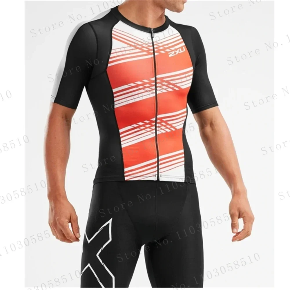Zxuful أسود أبيض بدلة الترياتل - مراجعة Triathlon Cycling Kit وسعره