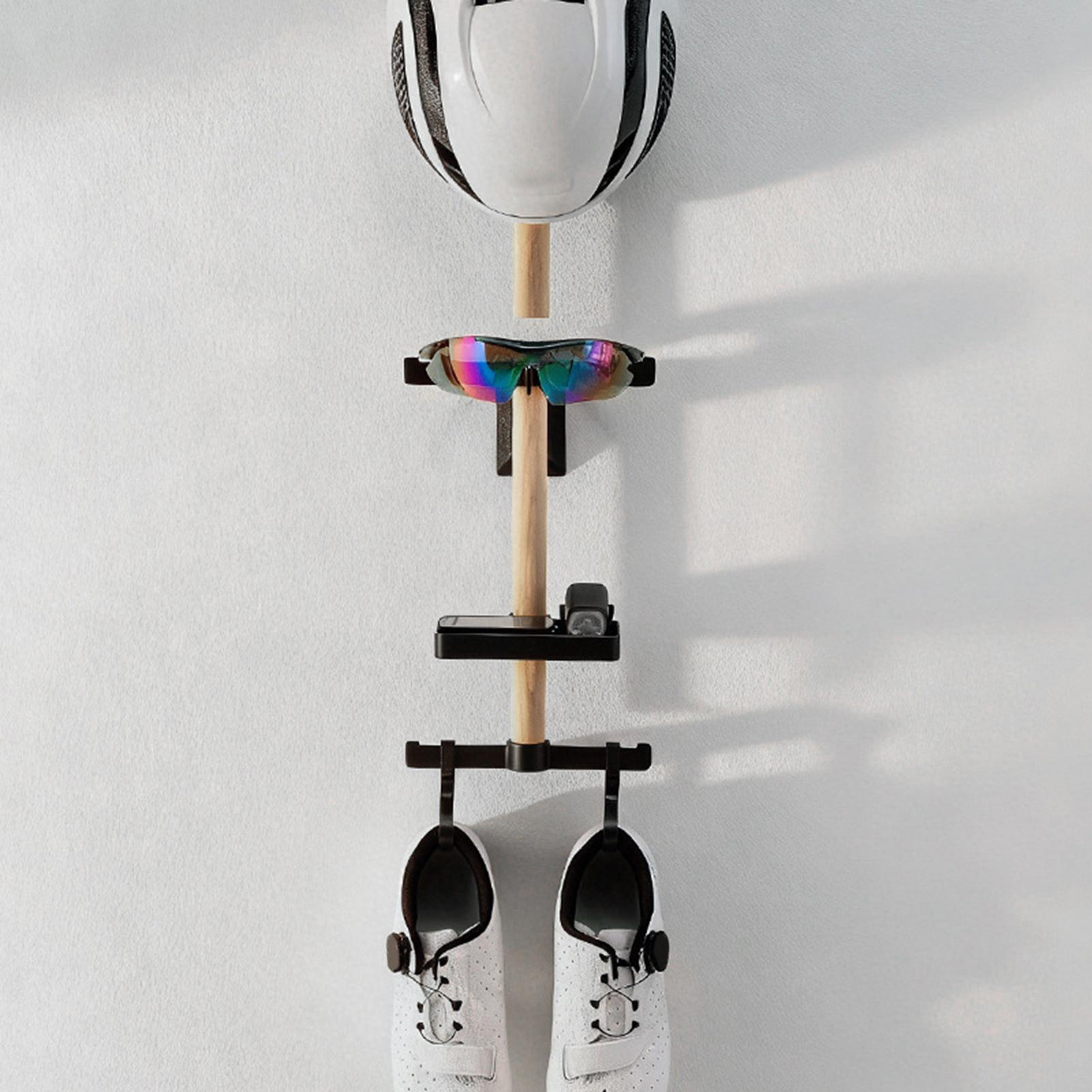 حامل منظم للدراجات عمودي، يثبت - مراجعة Cycling Gear Organizer Wall وسعره