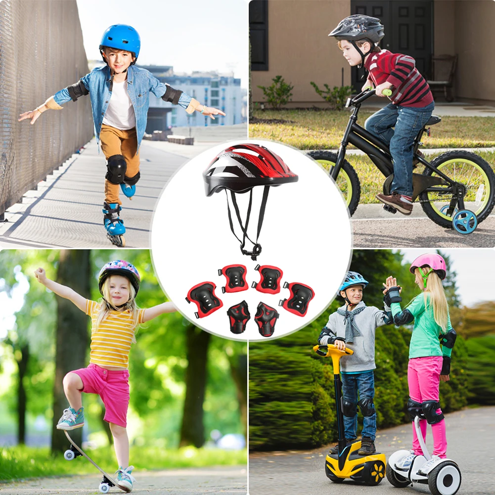 طقم حماية رياضي للدراجات مكون  - مراجعة Cycling Protective Gear Kids وسعره